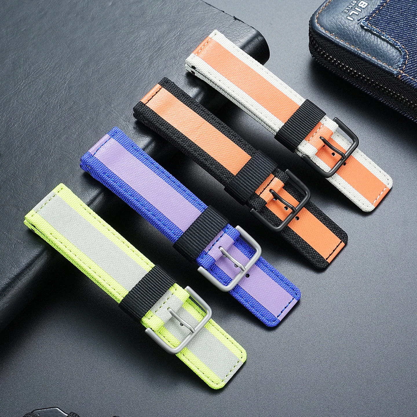 Original Style Nylon Canvas Watch Strap for Casio G-Shock GA-900 Leather Bottom Breathable Durable Sport Replacement Watch Band