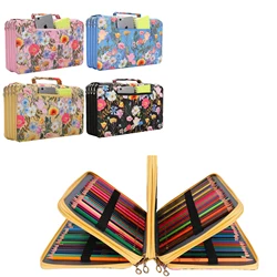 Large Capacity Colored Pencil Holder, Pencil Case for 300 Colored Pencils or 200 Gel Pen Pencils, Portable Gift for Artist