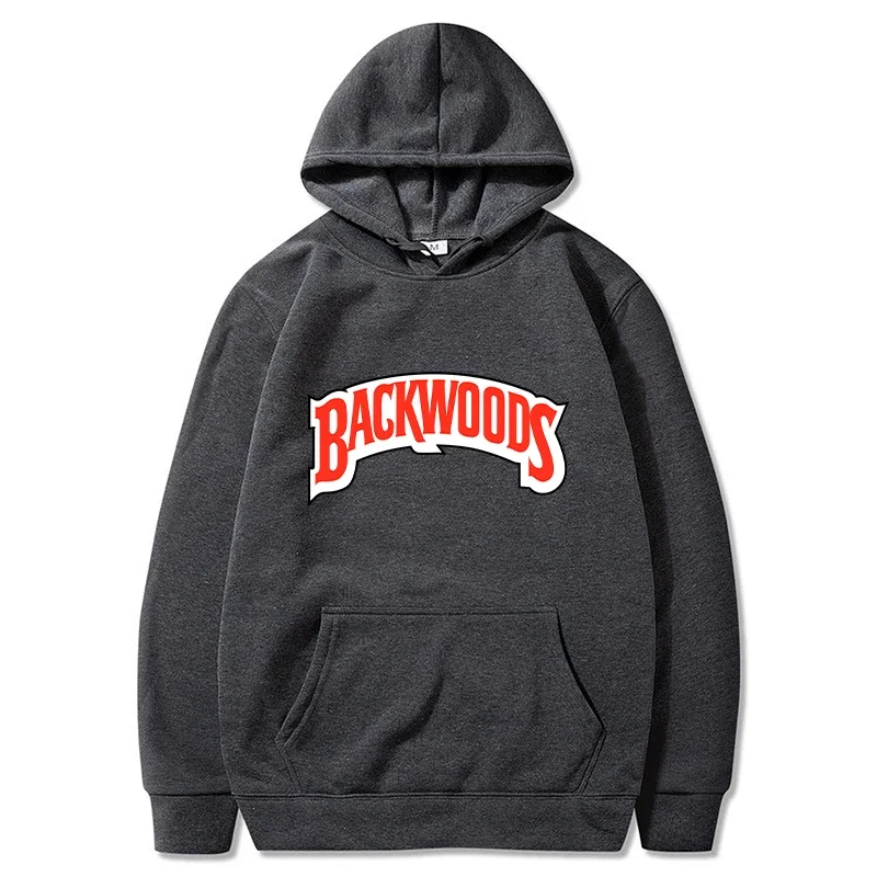 Backwoods Hoodies Men Fashion Letter Graphic Printed Sweatshirts Women Casual Harajuku Streetwear Hooded Pullover Sportwear