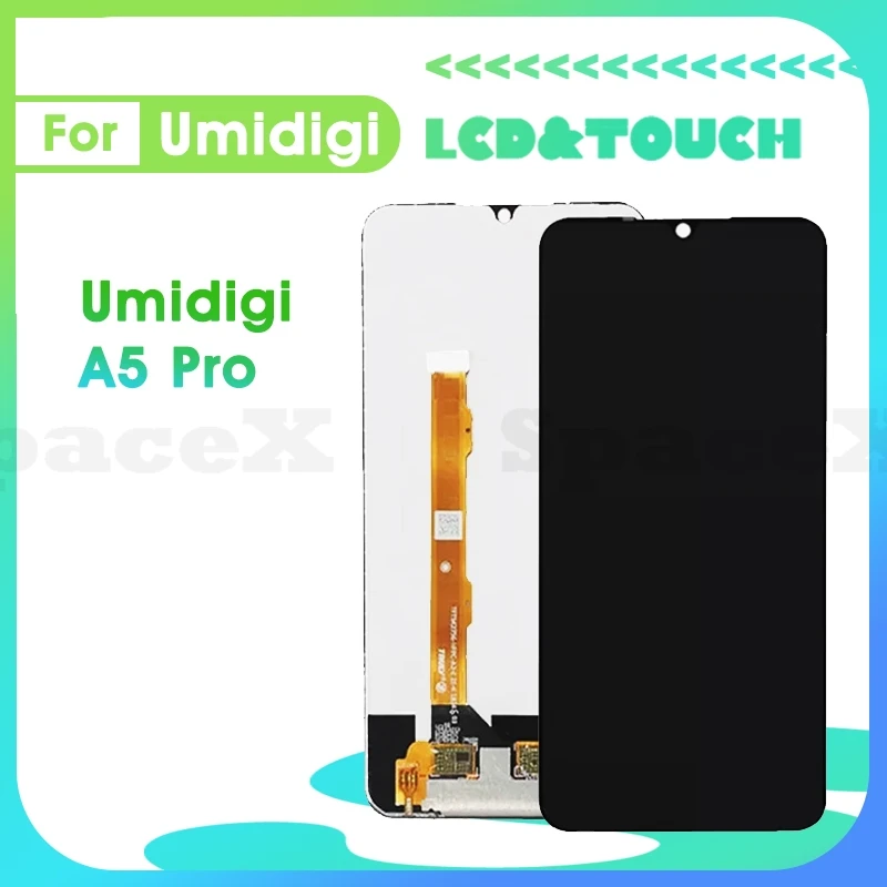 

A5Pro 6.3"Tested For UMIDIGI A5 Pro LCD Display Touch Digitizer Assembly Replacement Repair Phone Screen Umidigi A5Pro lcd