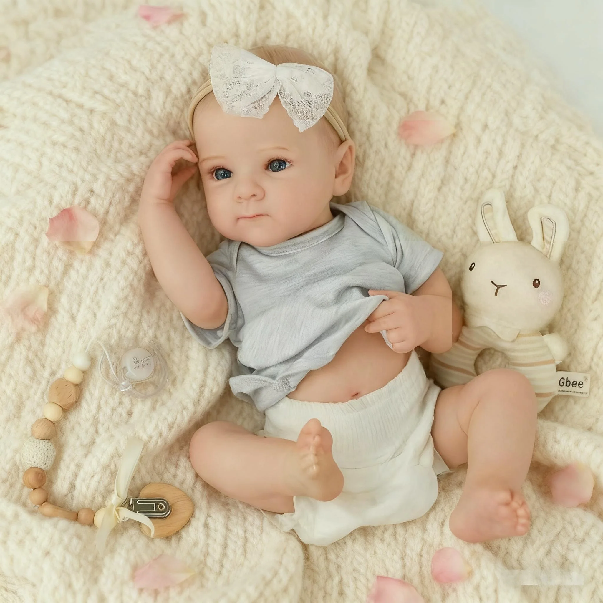 ตุ๊กตาเด็กทารกเกิดใหม่ ขนาด 18 นิ้ว ทำจากซิลิโคนไวนิลเนื้อนุ่ม รุ่นเบ็ตตี้ งานแฮนด์เมด ทาสีเหมือนจริง ผมทำมือ ของสะสม ตุ๊กตาศิลปะ ของขวัญคริสต์มาส