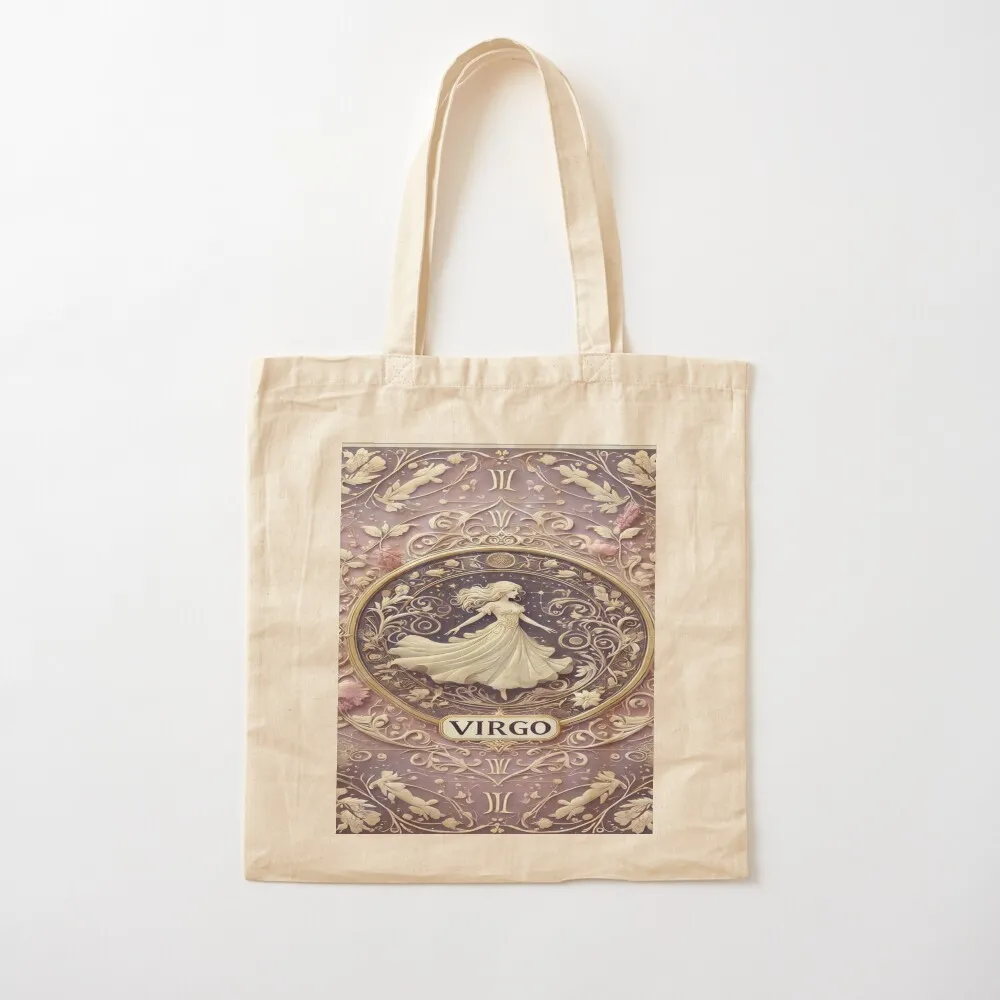 Virgo: The Graceful Maiden Tote Bag tote bags aesthetic Fabric bag Women's bags