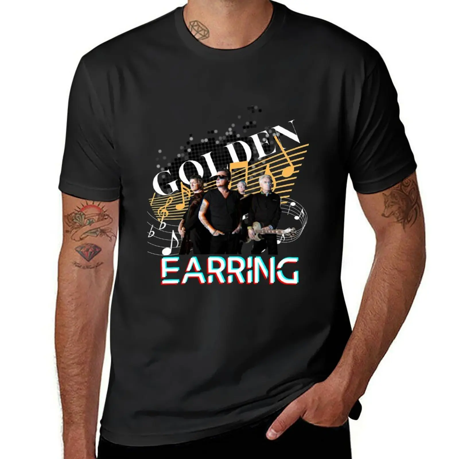 Golden Earring Band T-Shirt summer tops anime mens clothing