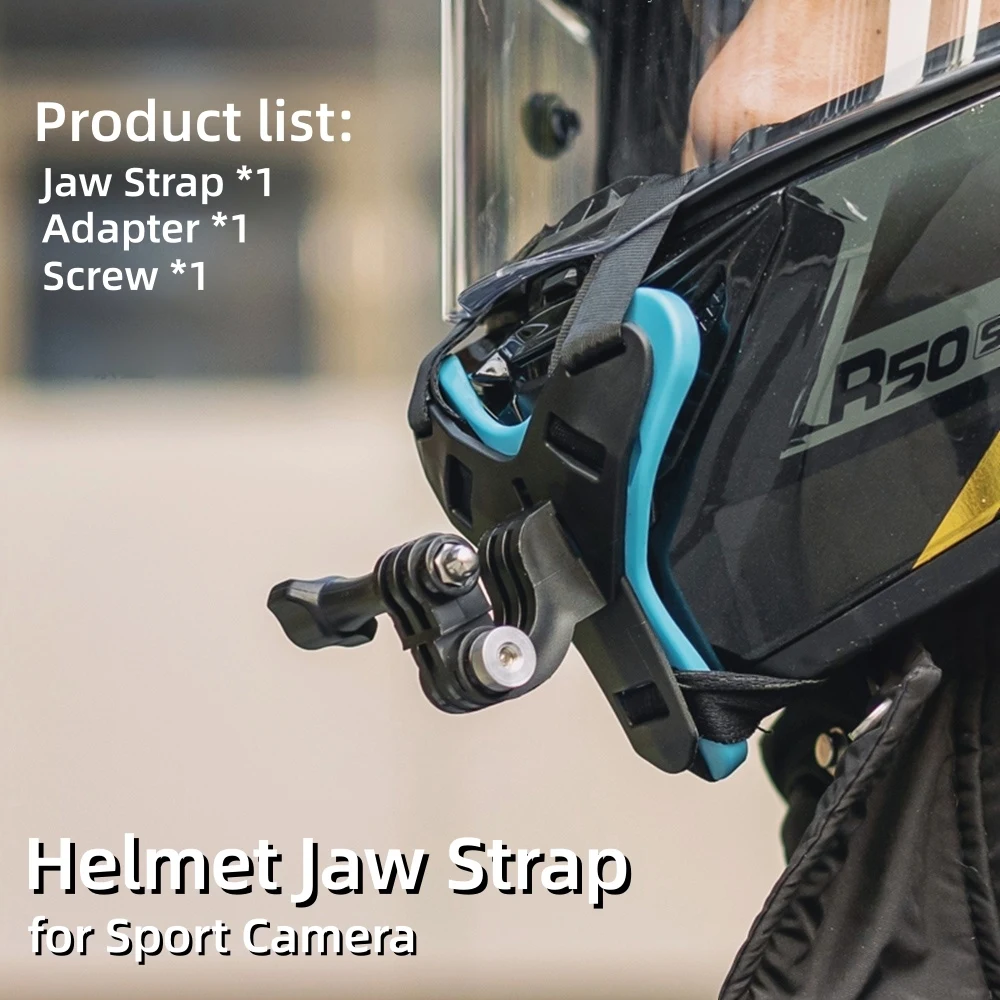 Braket Rahang Helm untuk DJI Action 5pro 4 3 GoPro 13/12/11 Insta360 Aksesori Kamera Olahraga Menembak Tetap untuk Berkendara Sepeda Motor