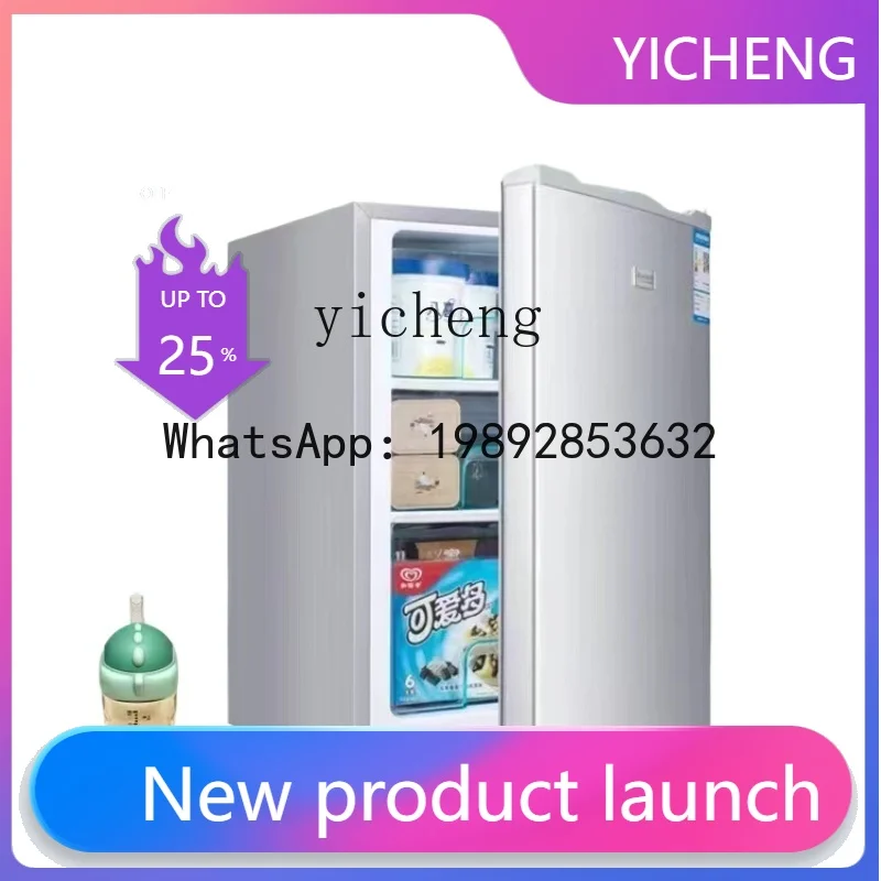 

BX Mini Fridge Household Small Dormitory Rental House Ice Cream Vertical Single Door Full Frozen Mini Refrigerator Large