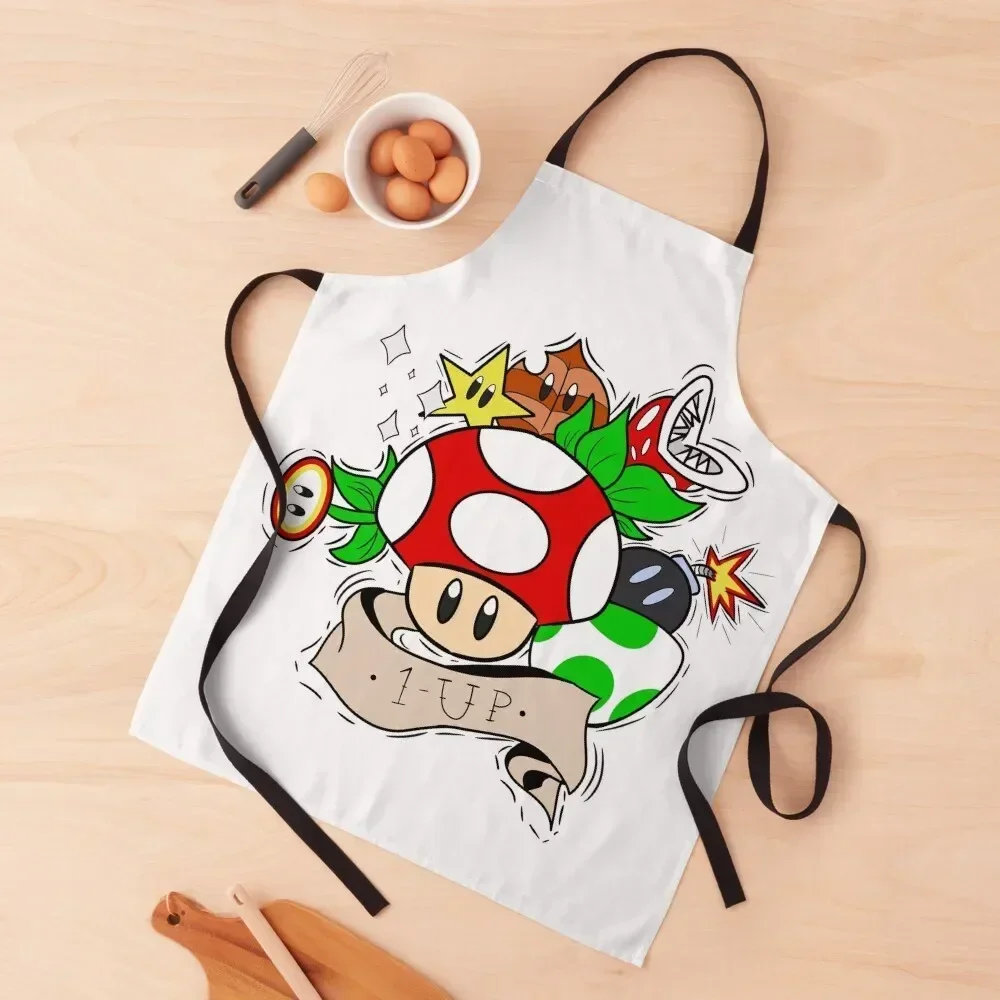 

1-UP Apron Women Kitchen'S For Woman men's barbecue Apron