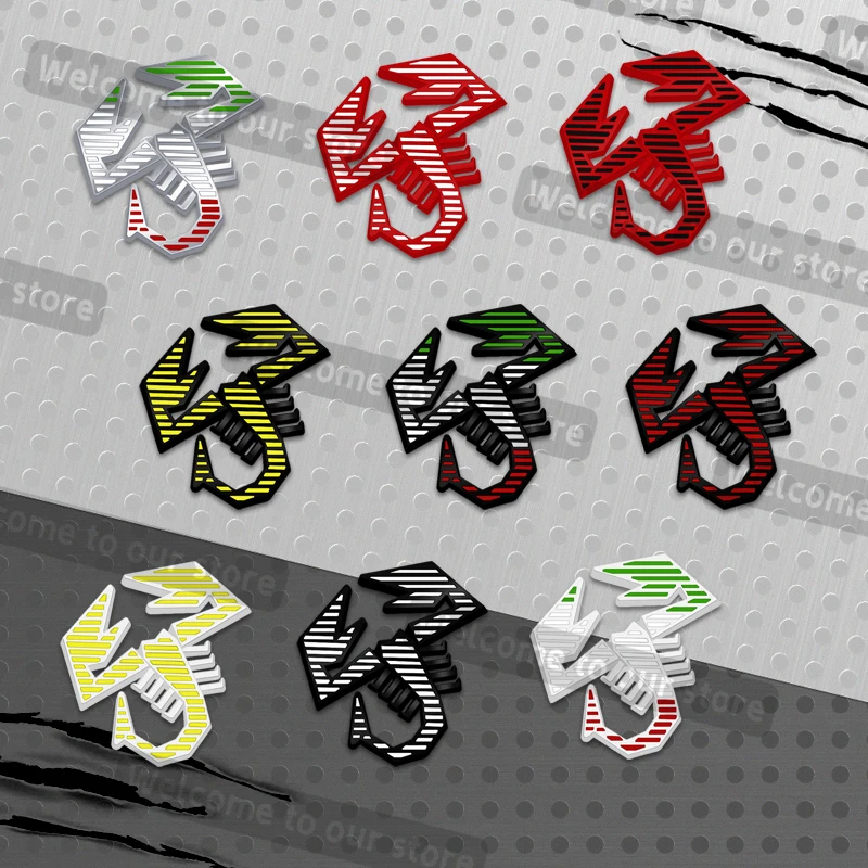 3d metal estilo do carro escorpião grade emblema decalques tronco traseiro corpo emblema para abarth 500 1100 124 aranha 595 bravo tipo panda 695