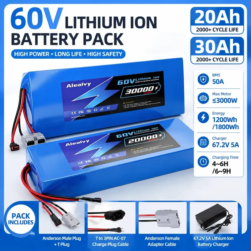 Pacco batteria al litio 2170 - 60V 30Ah Electric Scooter Battery recensione e prezzo
