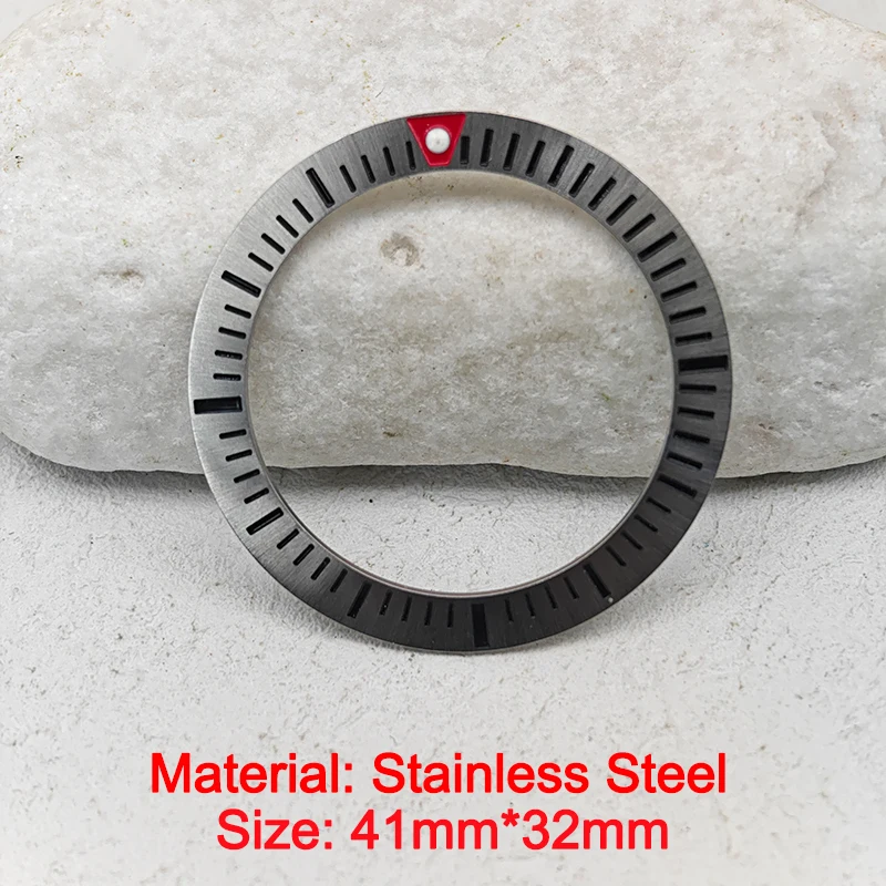 Mod 38 مللي متر عالية الجودة منحدر ساعة معدنية الحافة إدراج حلقة القطر الداخلي 30.5 مللي متر صالح GMT الرجال مشاهدة حالة تعديل أجزاء