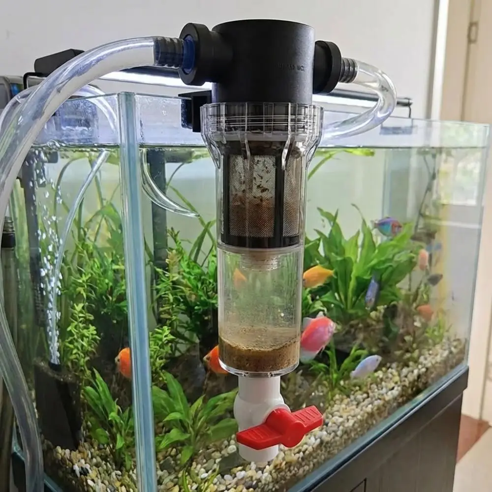 1/2 3/4 Female Thread Aquarium Feces Separator Precision Filtration Efficient Separation Sediment Water Filter