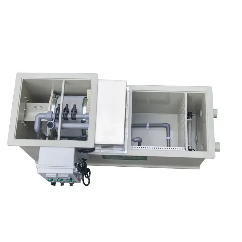 Qlozone Aquaculture Aquarium Small Koi Pond Filters 5000litre Fish Pond Filtration System Combi Rotary Drum Filter for Koi Pond