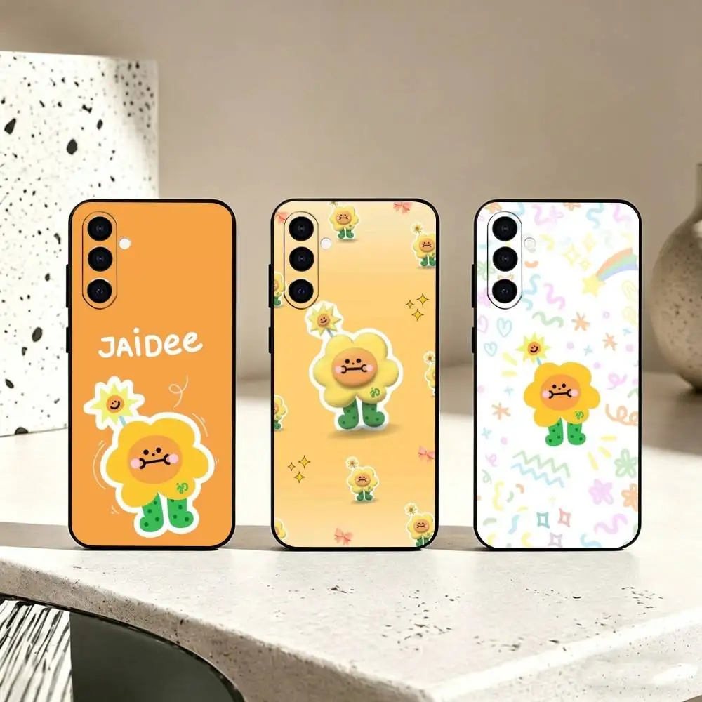 

Cute J-Jaidee Phone Case For Samsung Galaxy A73,A72,A71,A70,A53,A52,A51,Others Soft Black Cover