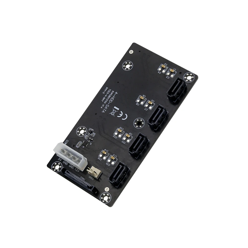 Expande su almacenamiento Placa adaptadora de disco duro SATA de 4 puertos, compatible con SSD/HDD, para PC, NAS y servidor