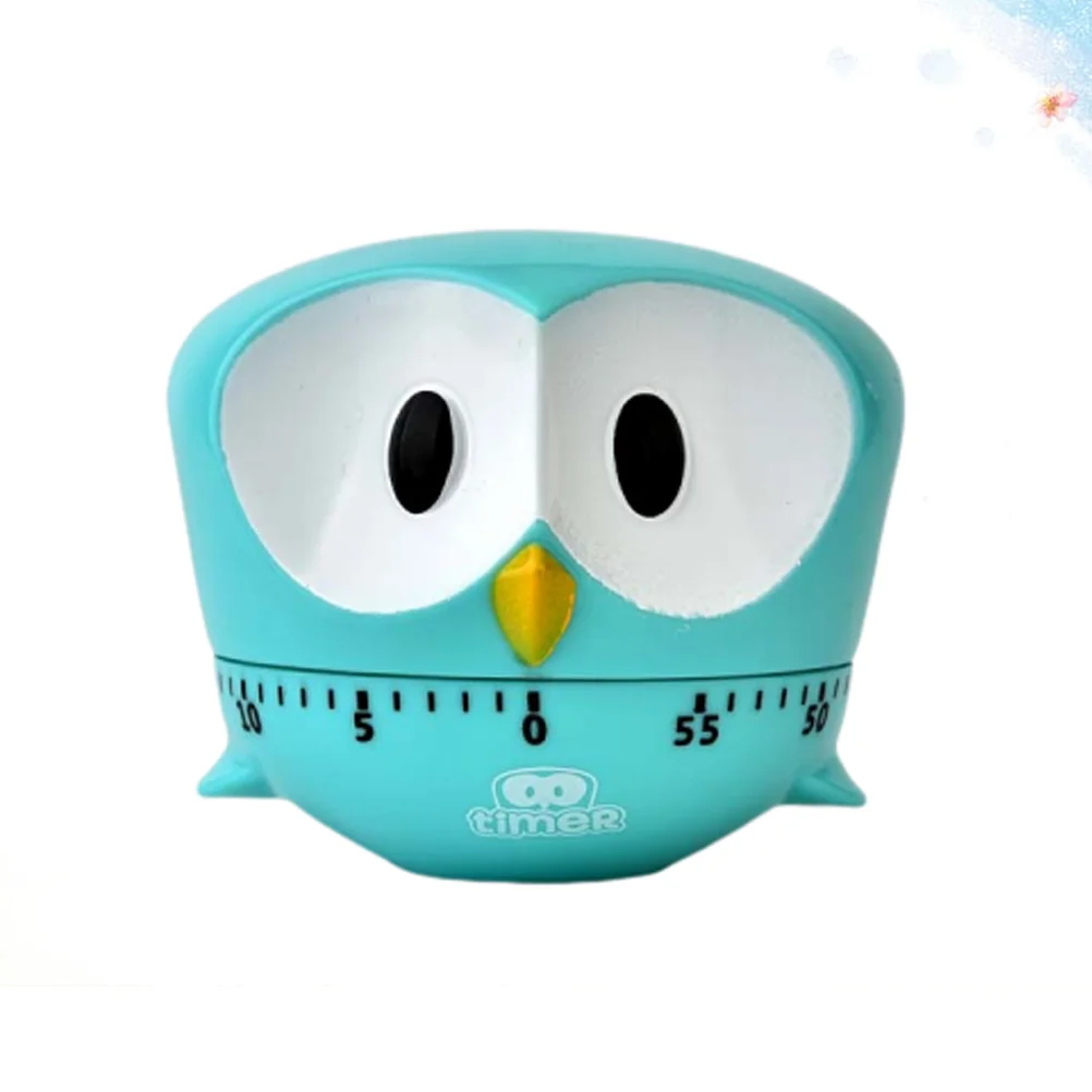 Creative Cartoon Bake for Cooking Timer Purple Big Eye Eagle Shaped Kitchen Mechanical Timer Kitchen Reminder