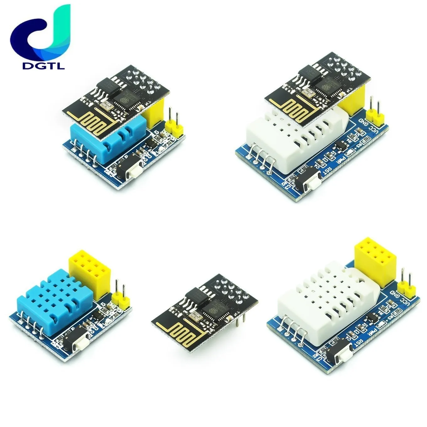 

DHT22 Sensor AM2302 DHT11 AM2320 Digital Temperature Humidity Sensor Wireles Wifi Module ESP8266 ESP-01 ESP-01S For Arduino