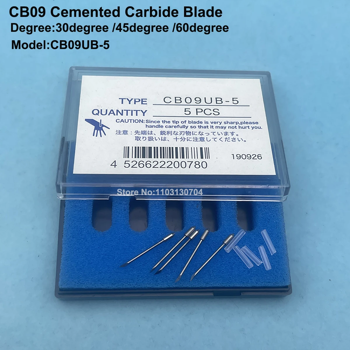 5PC Graphtec CB09 CB09UB-5 Cutting Plotter Blade Knife Cemented Carbide Blade for CE5000 CE6000 CE7000 FC8600 FC8000 Knife Blade