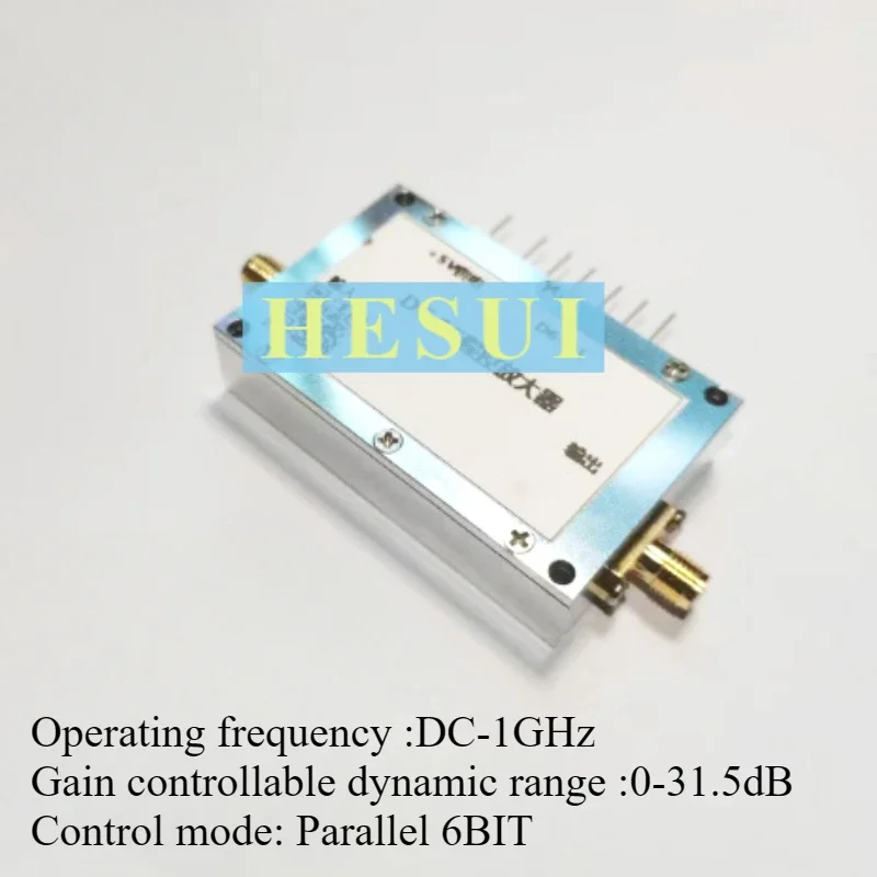 Moduł wzmacniacza cyfrowego DC-1GHz z programowalnym wzmocnieniem. Wzmocnienie może być zmniejszane, redukcja szumów, wzmacnianie RF, VGA, mikrofalowe, programowalne wzmocnienie.