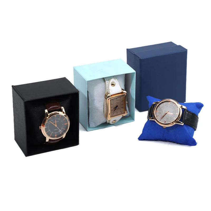 

Single Watch Gift Packaging Box with Pillow Wristwatch Display Case Organizer Christmas Birthday for Men Desktop Storage Holder