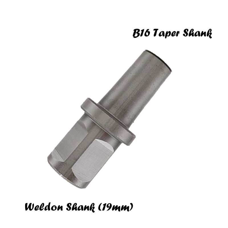 Weldon المغناطيسي الحفر تشاك اتصال ملحق ، عرقوب سريعة إلى B16-Taper-Shaft ، 3/4 "محول ، 1/2"-20UNF الموضوع