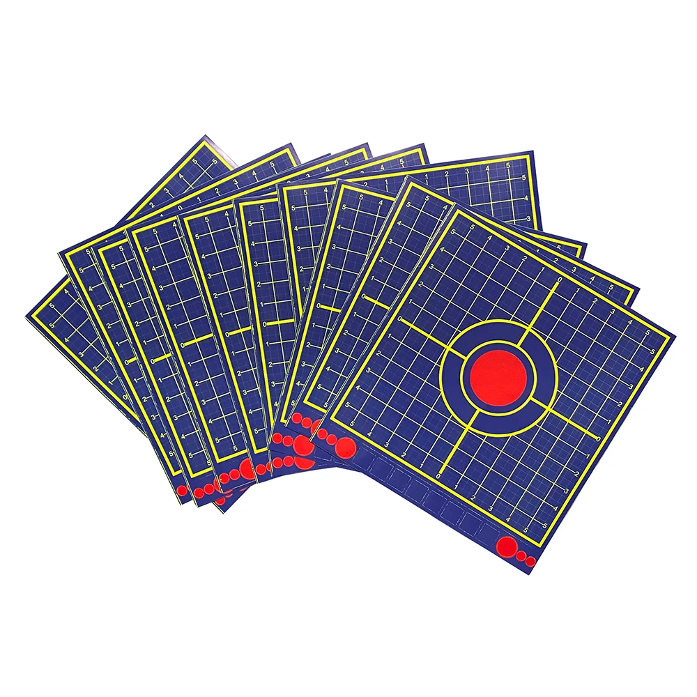 本物の色-インパクトのあるステッカーのターゲット、青い線抵抗ターゲット、10カウントパック