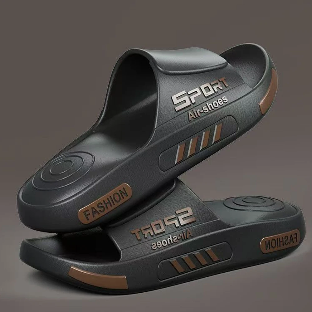 BASATU Mode Herren Hausschuhe PVC Weiche Sohle Rutschfeste Rutschen Casual Outdoor Strand Flip Flops Home Badezimmer Sandale Paare Slipper