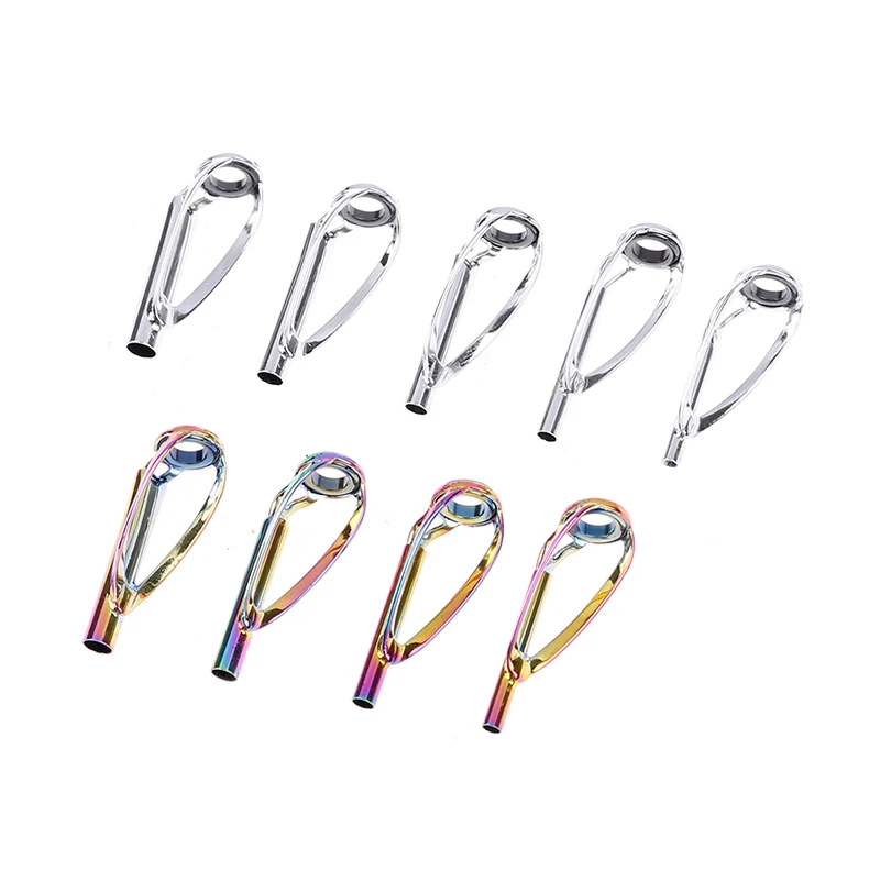 DIY Rod Building Eye Rings Guias de pesca Rod canne a peche guides Fishing Rod Top Guides Free of Tangle Top Tips Repair Kit