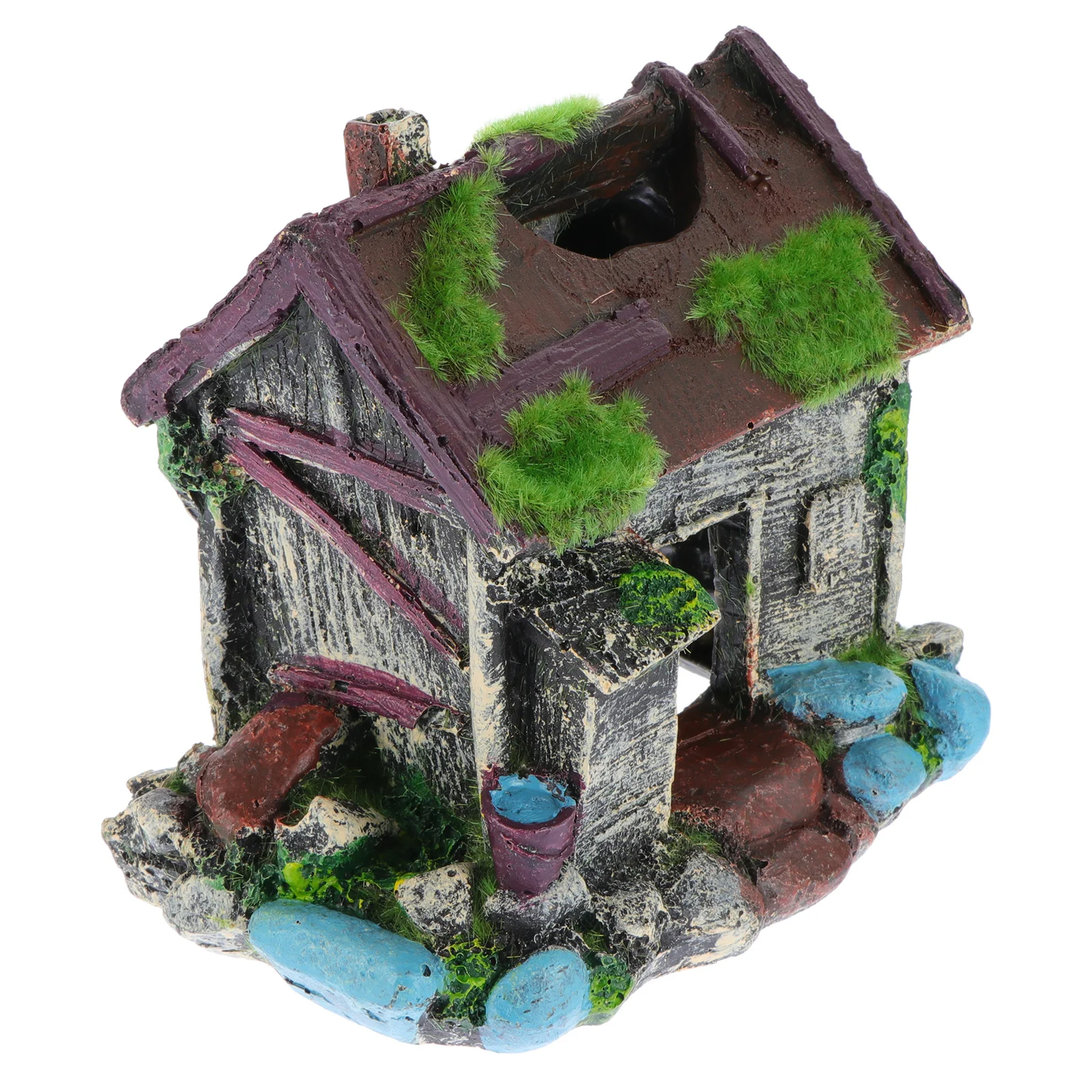 

Aquarium Hideout Exquisite Aquarium Ornament Waterproof Easy Clean Safe Odorless Premium Resin Material Fish Tank Craft