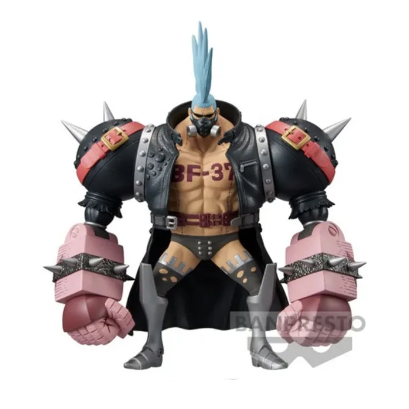 Versão teatral bandai banpresto dxf uma peça vermelho franky ornamentos periféricos jogo na moda anime figura modelo decoração boneca