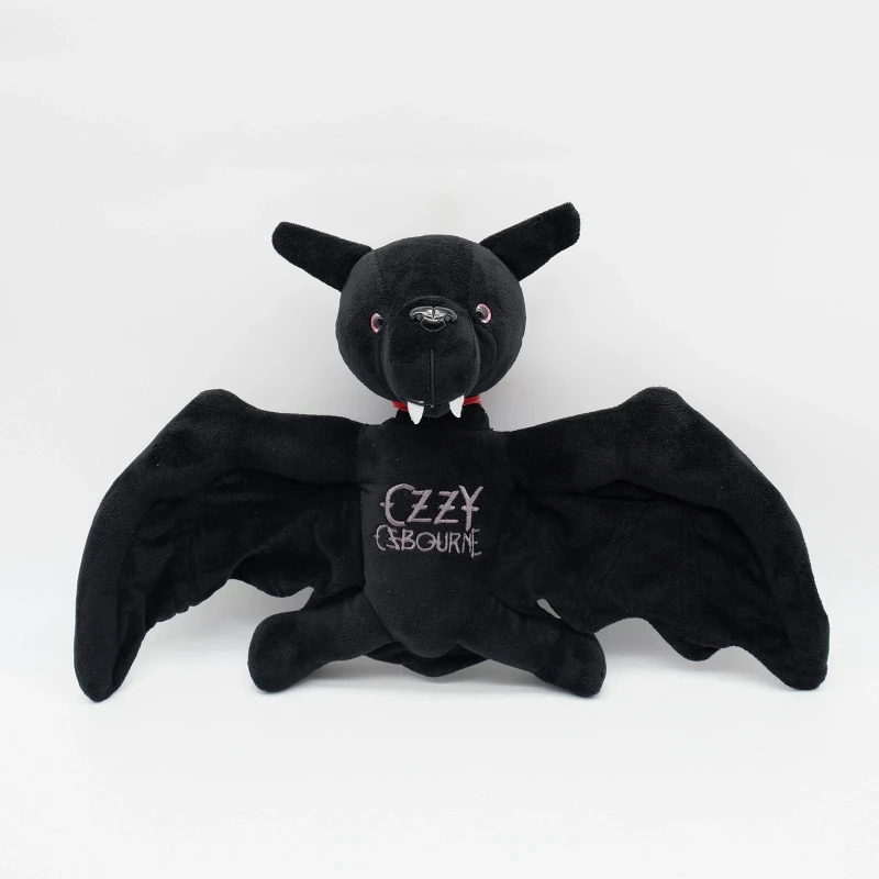 

Ozzy Osbourne Bat Plush Toy Tribute 'Bite the Hand That Feeds' Meme Bulk Wholesale Soft Stuffed Animal for Rock Music Fans