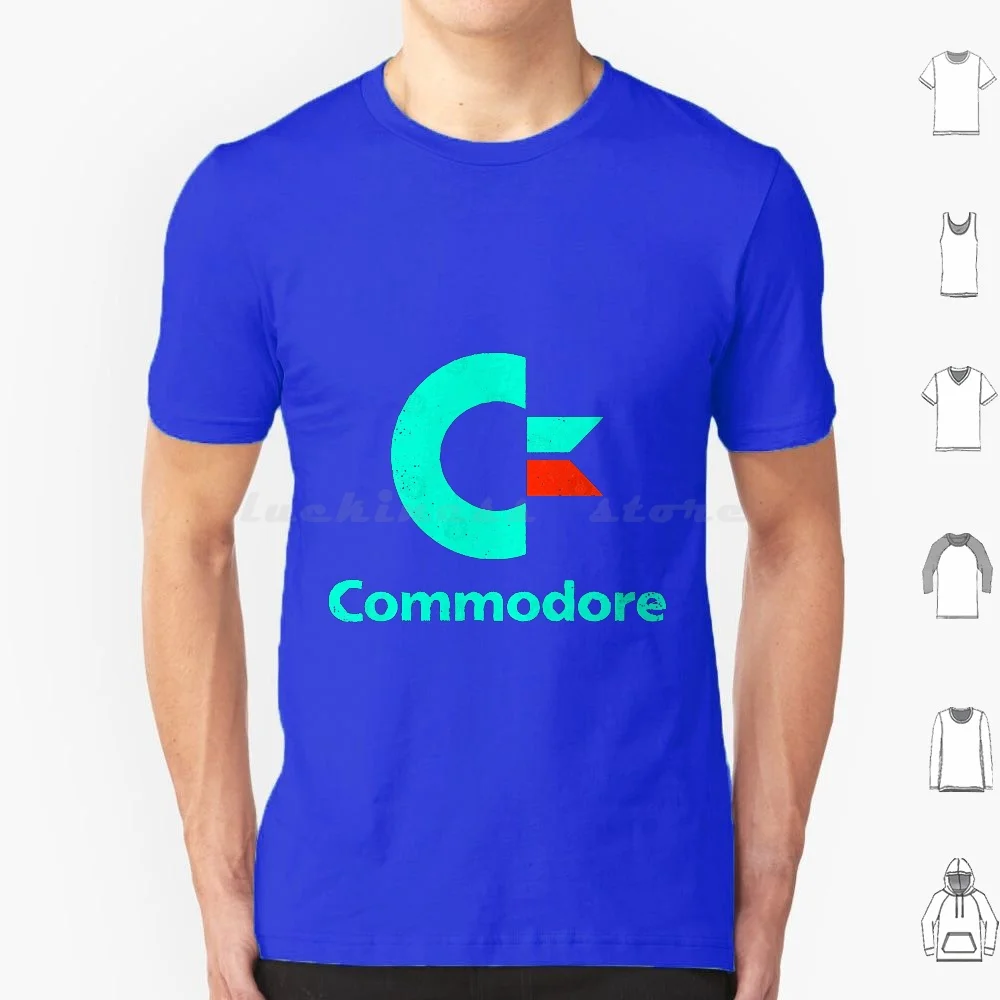 

Com.mod.ore Vintage T-Shirt T Shirt Cotton Men Women DIY Print Commodore 64 8 Bit Amiga C64 Gaming Geek Retro Video Game Vintage