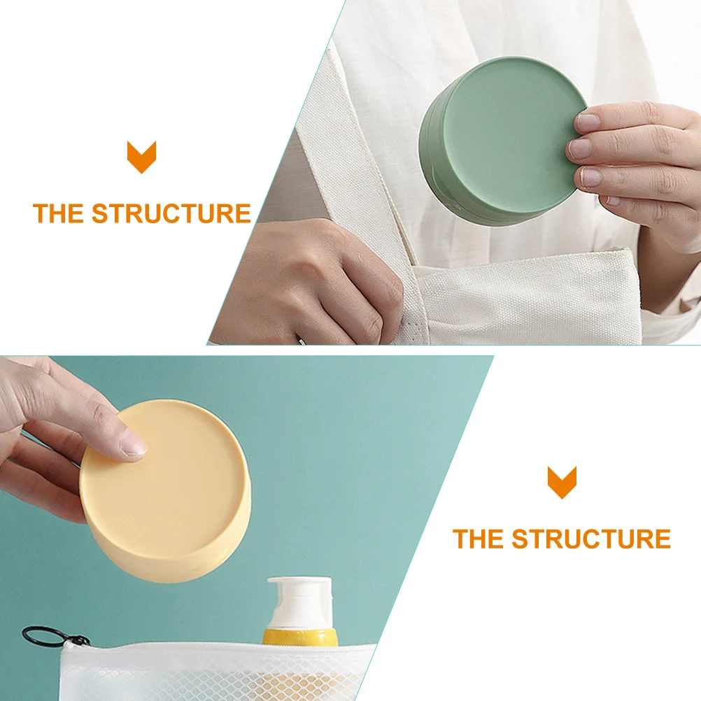 

4pcs Drainable Box Travel Household Pp Soap Case Water Drainage For Bathroom Kitchen Toilet Shower Bar Soap Container Saver