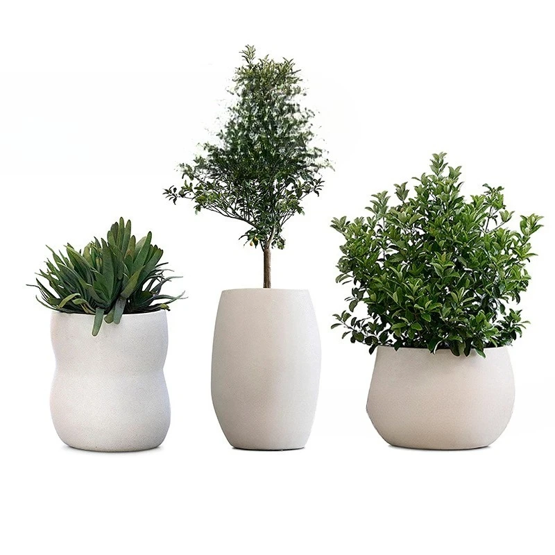 special-shaped flower pot hotel shopping mall courtyard simulation green plant outdoor flower ware beautiful Chen area ornament