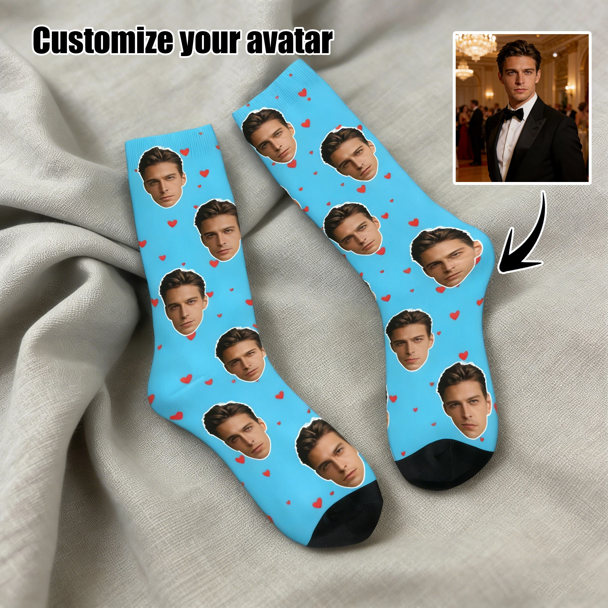 

Custom avatar socks for men and women custom photo socks personalized picture socks photo socks personalized gifts
