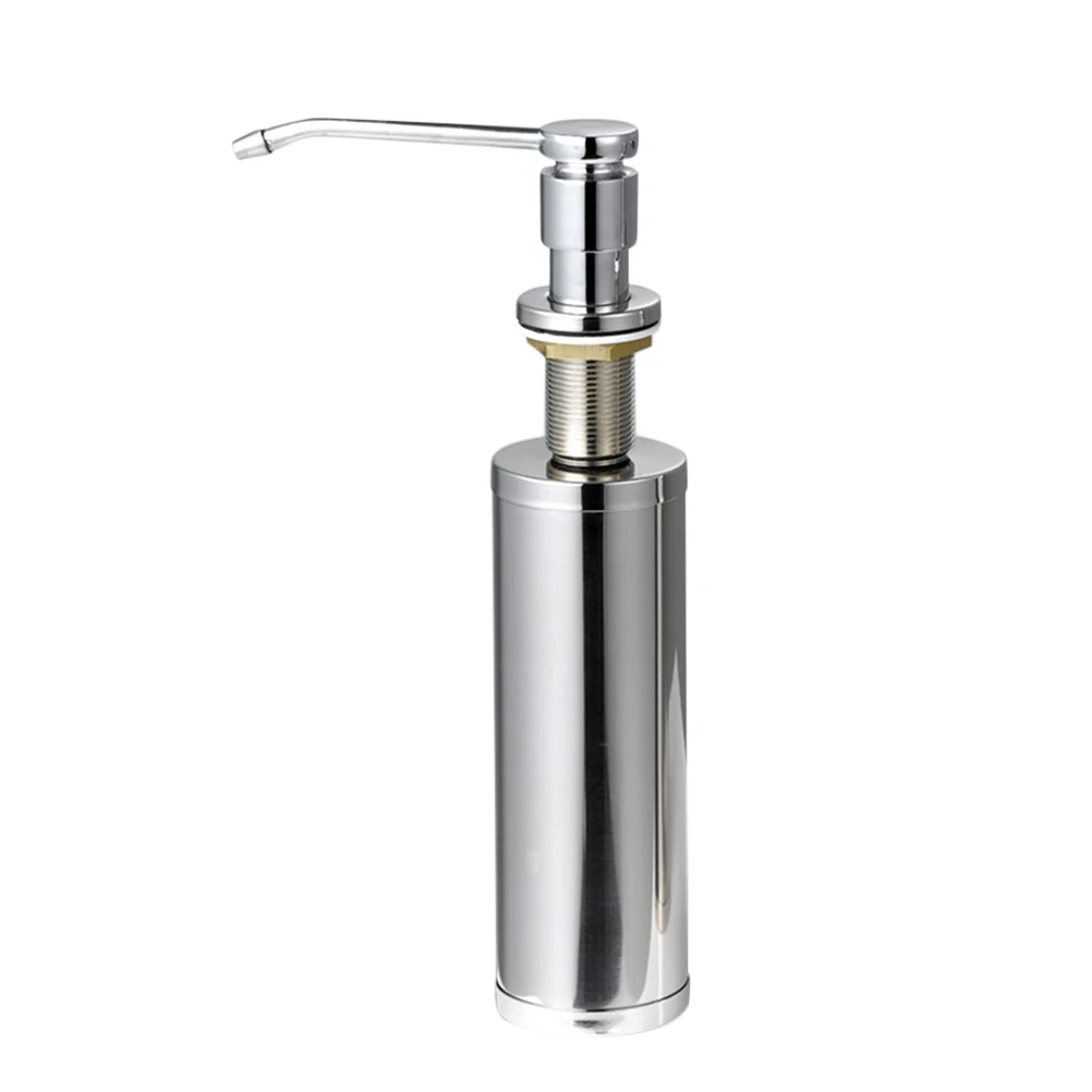

Soap Dispenser Stainless Steel Reusable Refillable Kitchen Bathroom Sink Pump Bottle Large Capacity Anti Rust Corrosion