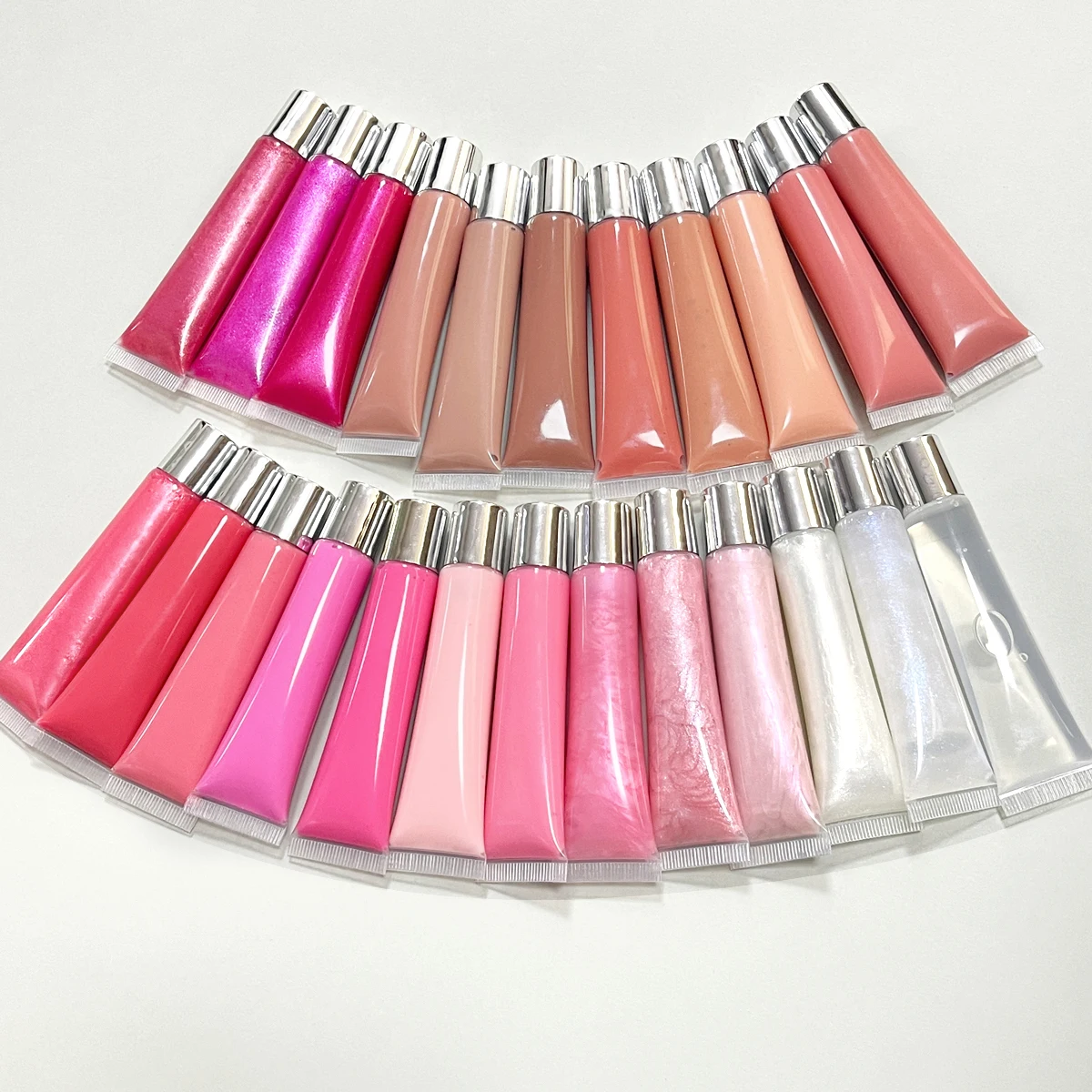 Private Label Lipgloss Plumper Lip Oil Care Pink Nude Clear Lip Gloss Vegan Cosmetics Wholesale Bluk For Business 20pcs