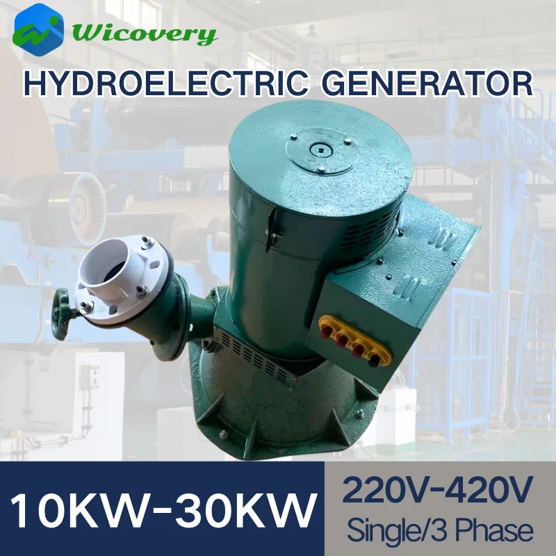 Big Power Hydro Electric generator 10KW 20KW 30KW 220V 380V 400V Alternative Power Energy Generator Lighting Charging For Farm