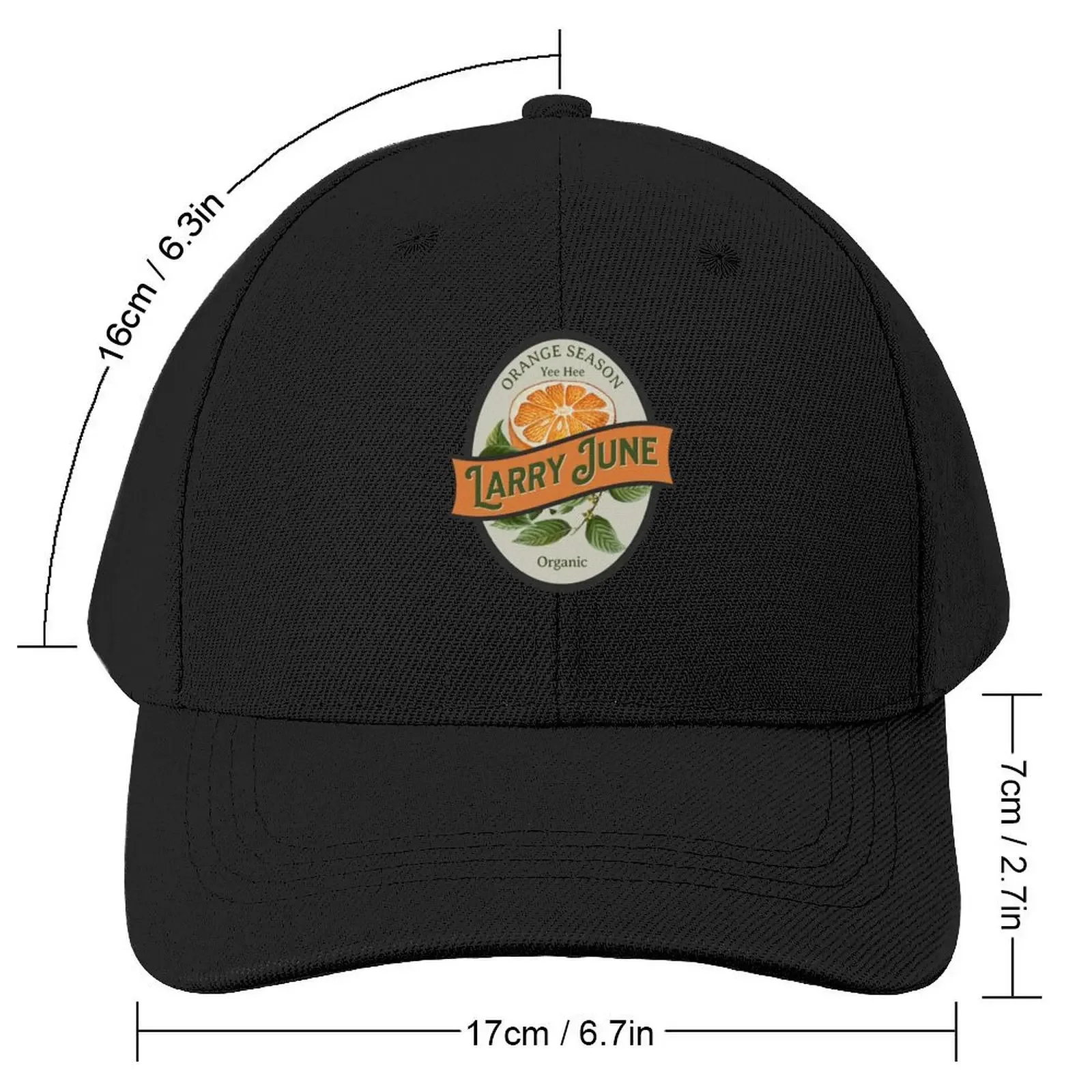 Larry June Orange Season Yee Hee Sock It To Me Baseball Cap Mountaineering Hip Hop Woman Hats Men's