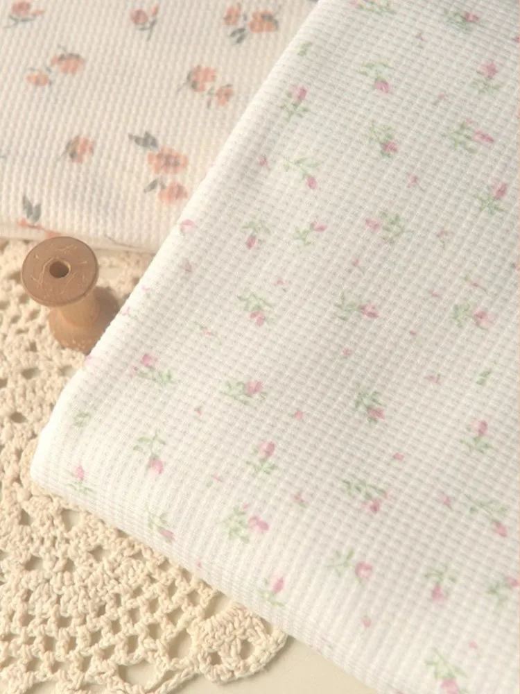 

Pink Floral Polyester Cotton Fabric For Shirt Skirt Top Cardigan Doll Clothing Dress Homemade Sheet Curtain Fabrics