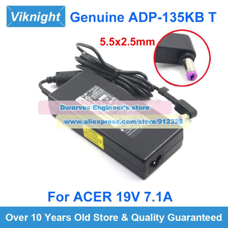 original adp135kb t 19v 71a adaptador de energia aspire v17 v15 nitro serie nitro an51551 an515 54 carregador portatil pa 1131 16 01