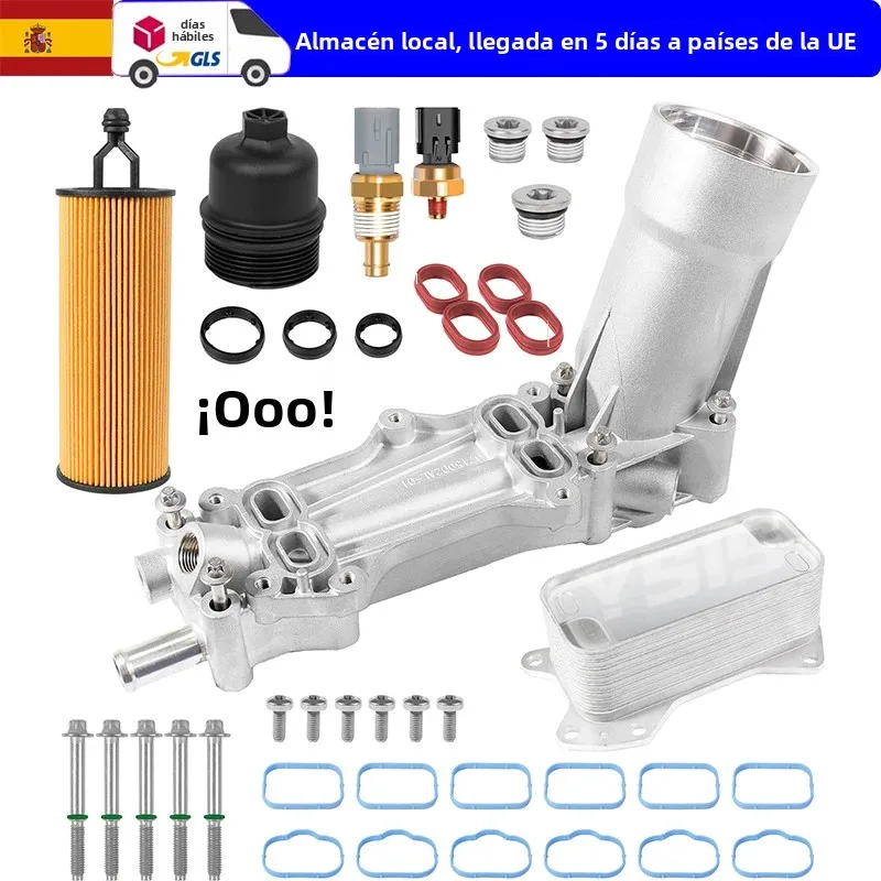 Enfriador de aceite de aluminio 68105583AF para Jeep Grand Cherokee Dodge Durango 3.6L Journey Charger Chrysler 200 300 WK2 intercambiador de calor
