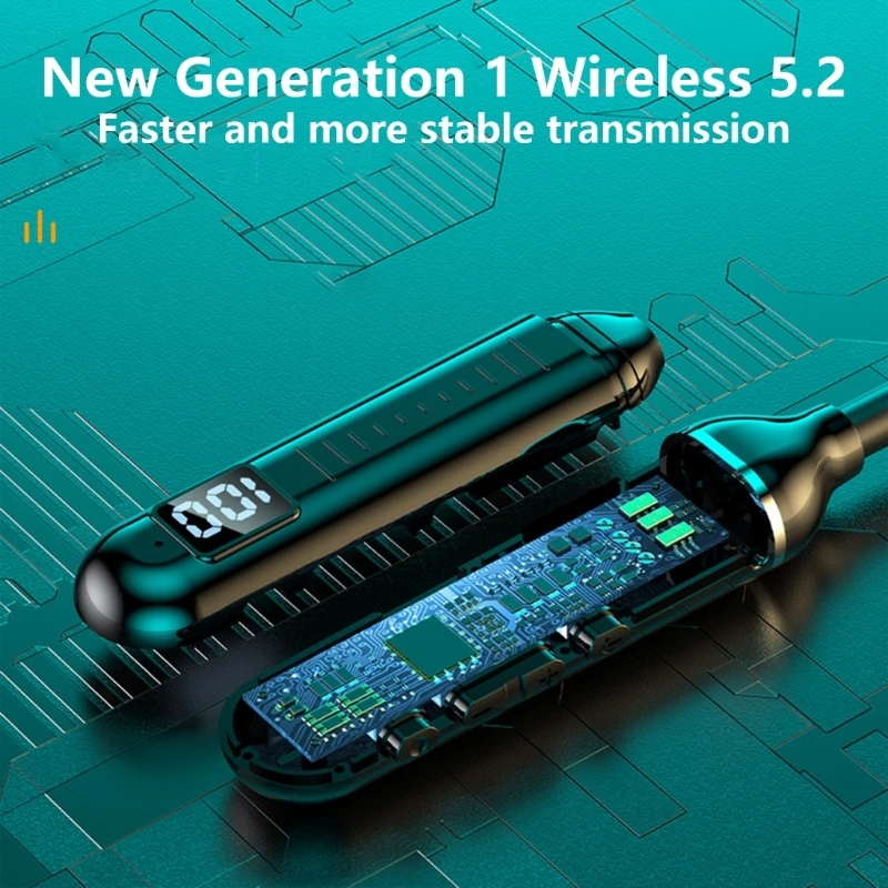 cou compatible écouteurs stéréo sans fil, longue durée lecture