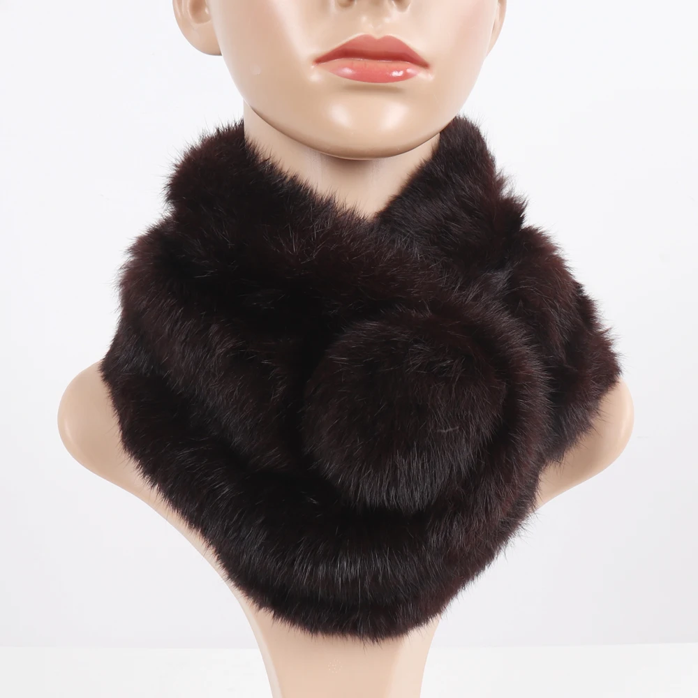 

Новый женский зимний шарф из натурального кроличьего меха, вязаный шарф из 100% натурального кроличьего меха, женский качественный теплый глушитель из натурального кроличьего меха