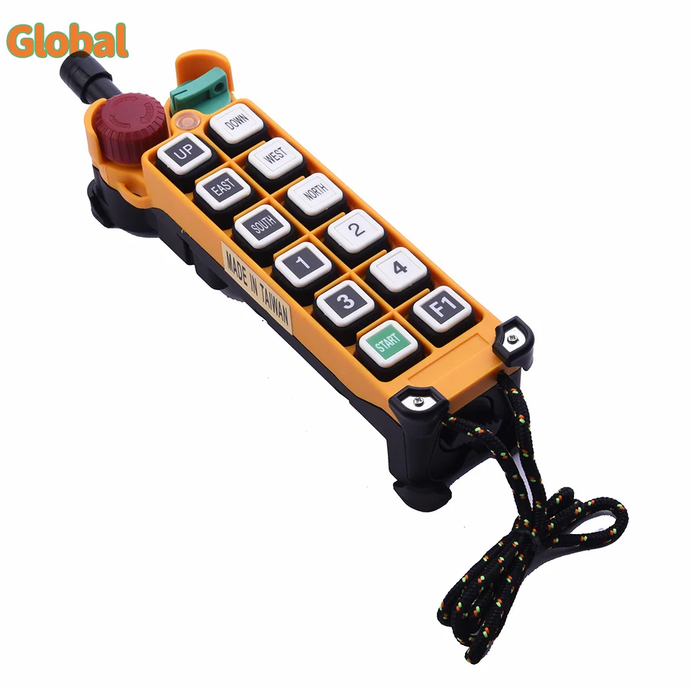 F24-12D 12 buttons double speed Industrial Wireless Radio Crane Remote Control switches overhead bridge Crane Lift control