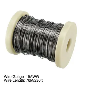 1 sztuk 0.9mm 19AWG Superfine przewód grzejny FeCrAl rezystor drut na elementy grzejne 230ft długi