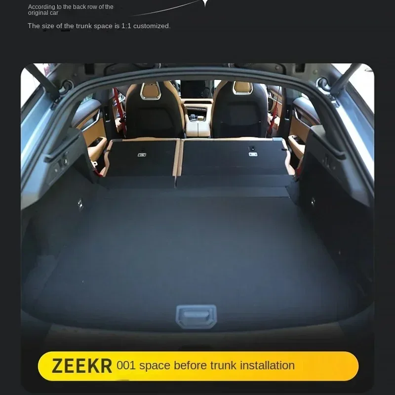 FOR ZEEKR 001 Car Travel Bed Inflatable Air Mattress Outdoor Camping Inflatable Special Suede Fabric Mattress Cargo Liner