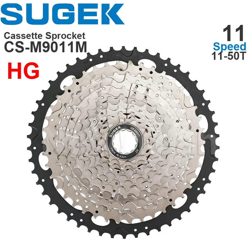 SUGEK 11/12/13 Speed Cassette Sprocket 50/52T DEORE M5100 M6100 M7100 M8100 12 13 Colorful HG Steel/Al compatible K7 XT GX MTB