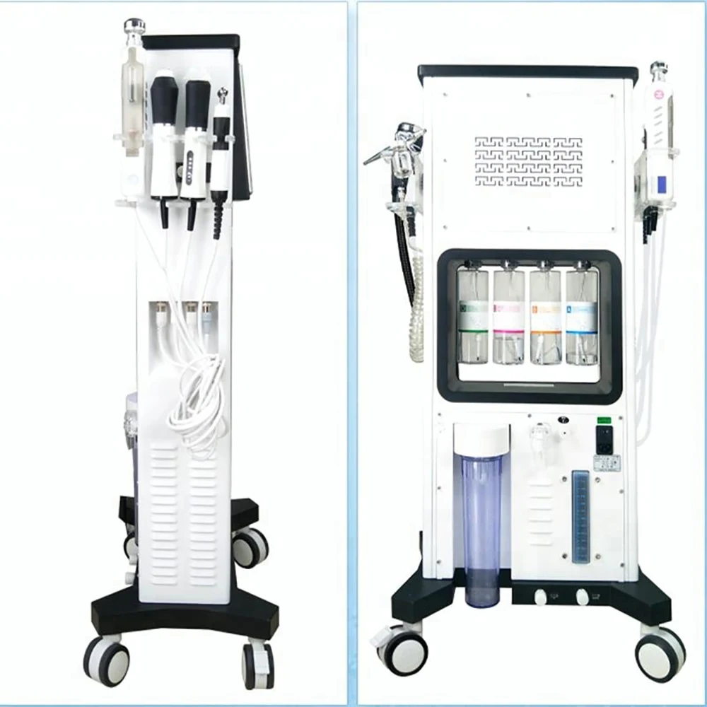 7 in 1 Professional Facial Hydra อุปกรณ์ทําความสะอาดผิว 7 in 1 Hydra ทําความสะอาดผิว Hydro Oxygen Peel เครื่อง Facial Water Dermabr