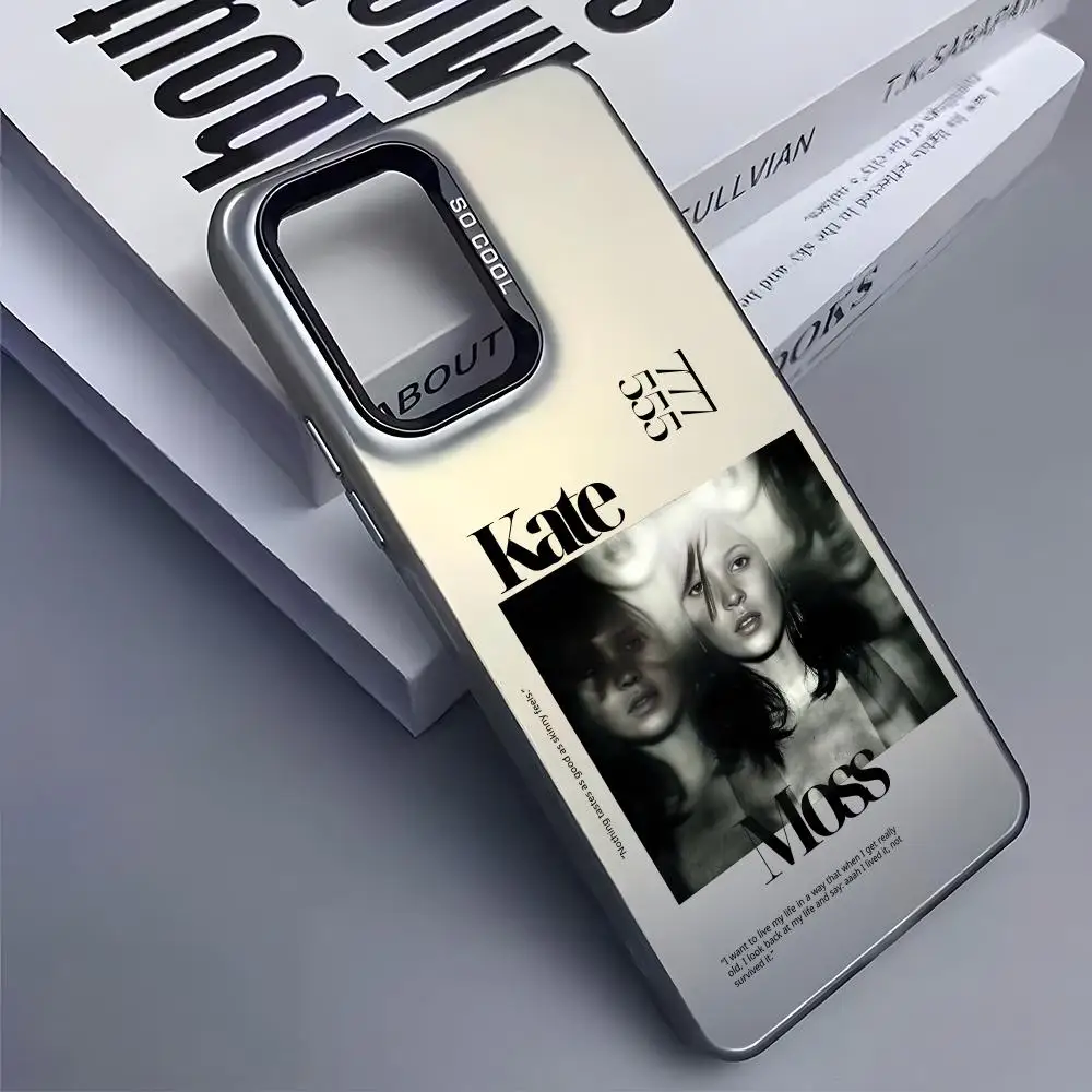 كيت M-Moss العصرية قضية الهاتف لسامسونج غالاكسي S25 حافة S24 S23 S22 S21 S20 الترا فوندا سيليكون الفضة جراب هاتف