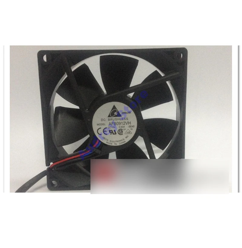 

original Delta 9cm 9025 12V 0.6A 7.2W AFB0912VH 3-wire double ball bearing cooling fan 3700rpm 67.8CFM air blower