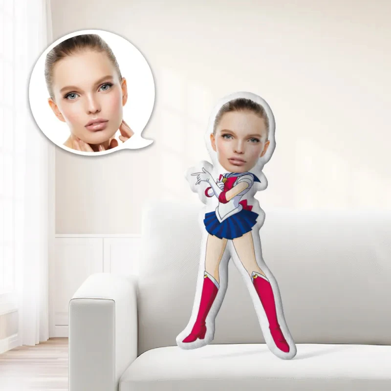 Maßgeschneidertes Kissen, personalisieren Sie Ihr Gesicht, Dekokissen, Geschenk für Ihn, personalisierte Body Guardians of the Galaxy Uniform